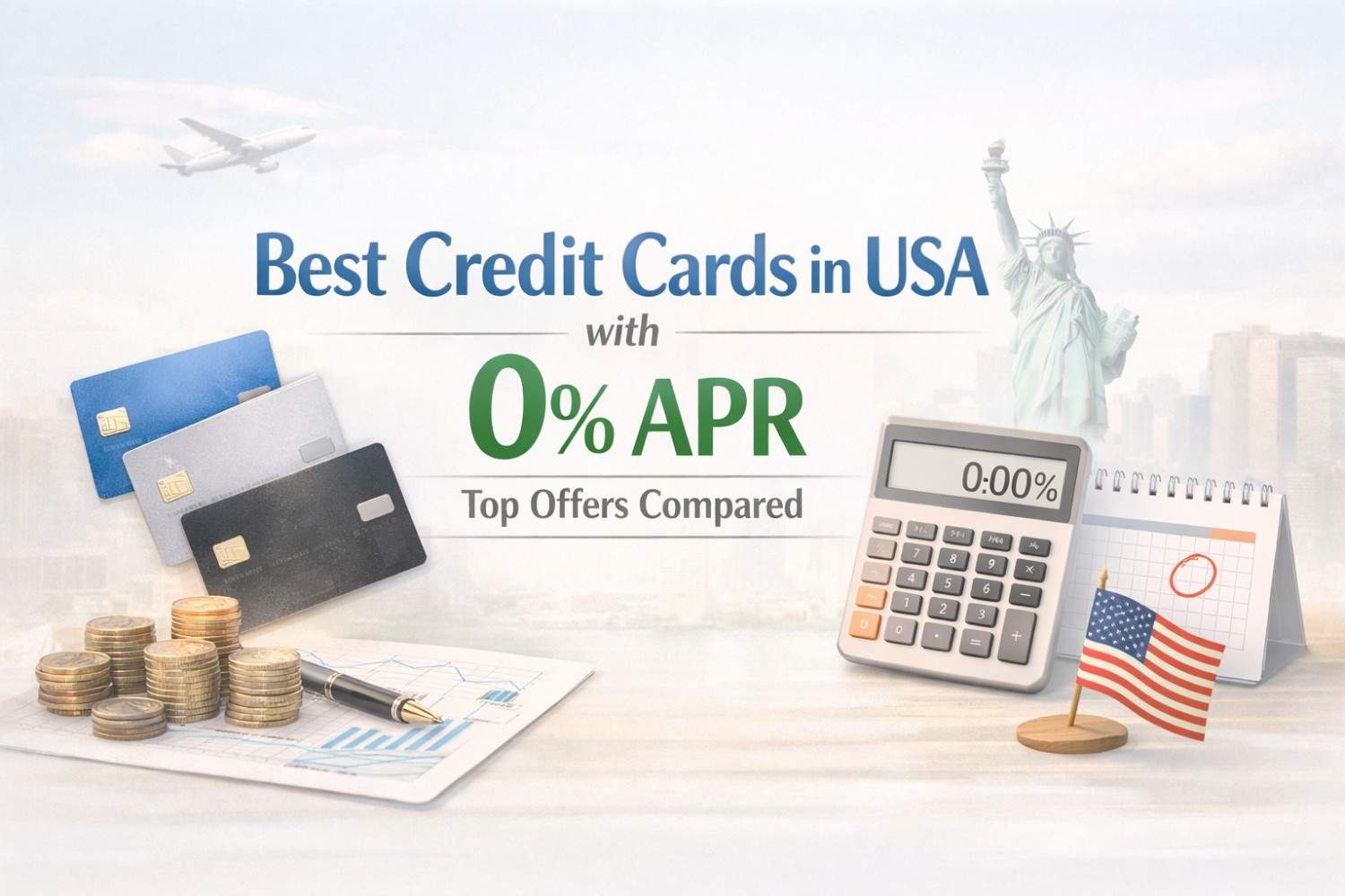 Best Credit Cards in USA with 0% APR (Top Offers Compared)